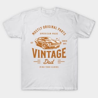 Vintage Dad Orange T-Shirt